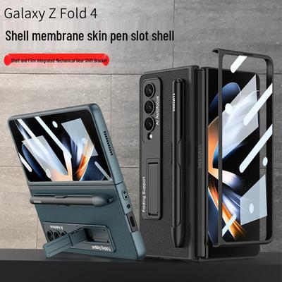 Samsung ZFold4 Leder Handyhülle mit Stifthalterung & Ständer