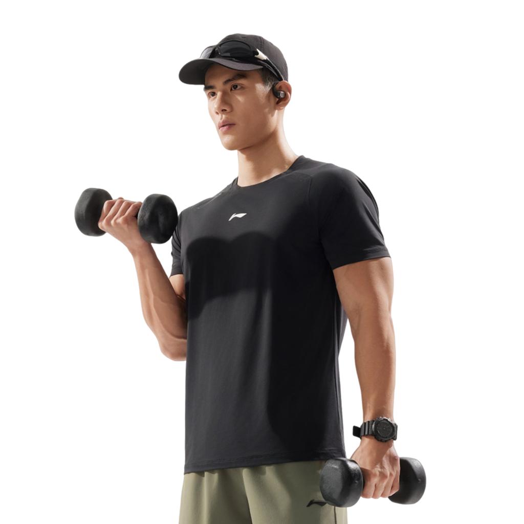 Li Ning Fitness Series T Shirt Men's Black ATSV071-1