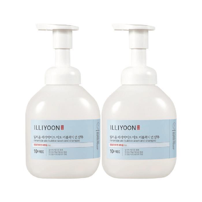 ILLIYOON ILLI Body Wash Ceramide Ato Bubble Wash & Shampoo 400ml x 2 (30322491)