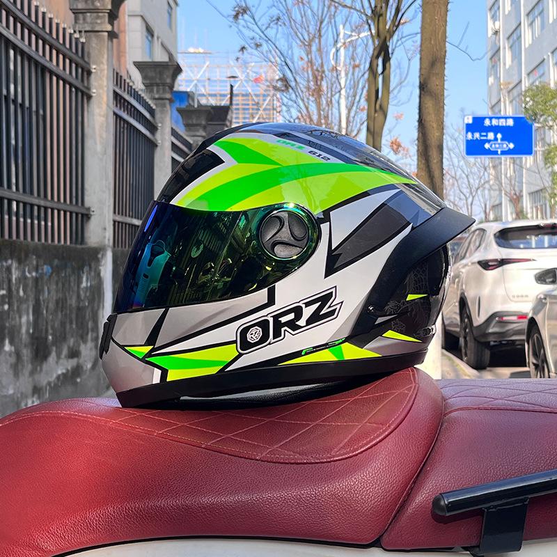 Motorcycle helmet full helmet men and women winter warm safety four seasons knight electric vehicle locomotive full