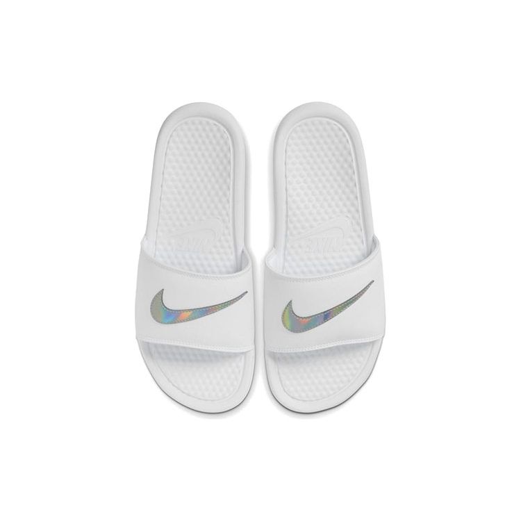Nike Benassi JDI Sandały Białe Tęczowe Damskie Trampki DA2544-100