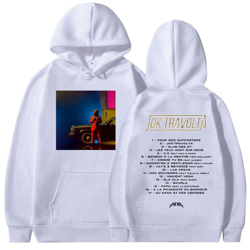 Rapper Jokair Jok Travolta Album 2025 Fans Hoodie Men's Hip Hop Fleece Pullover Sweatshirt Unisex Loose Fashion Clothing Hooded