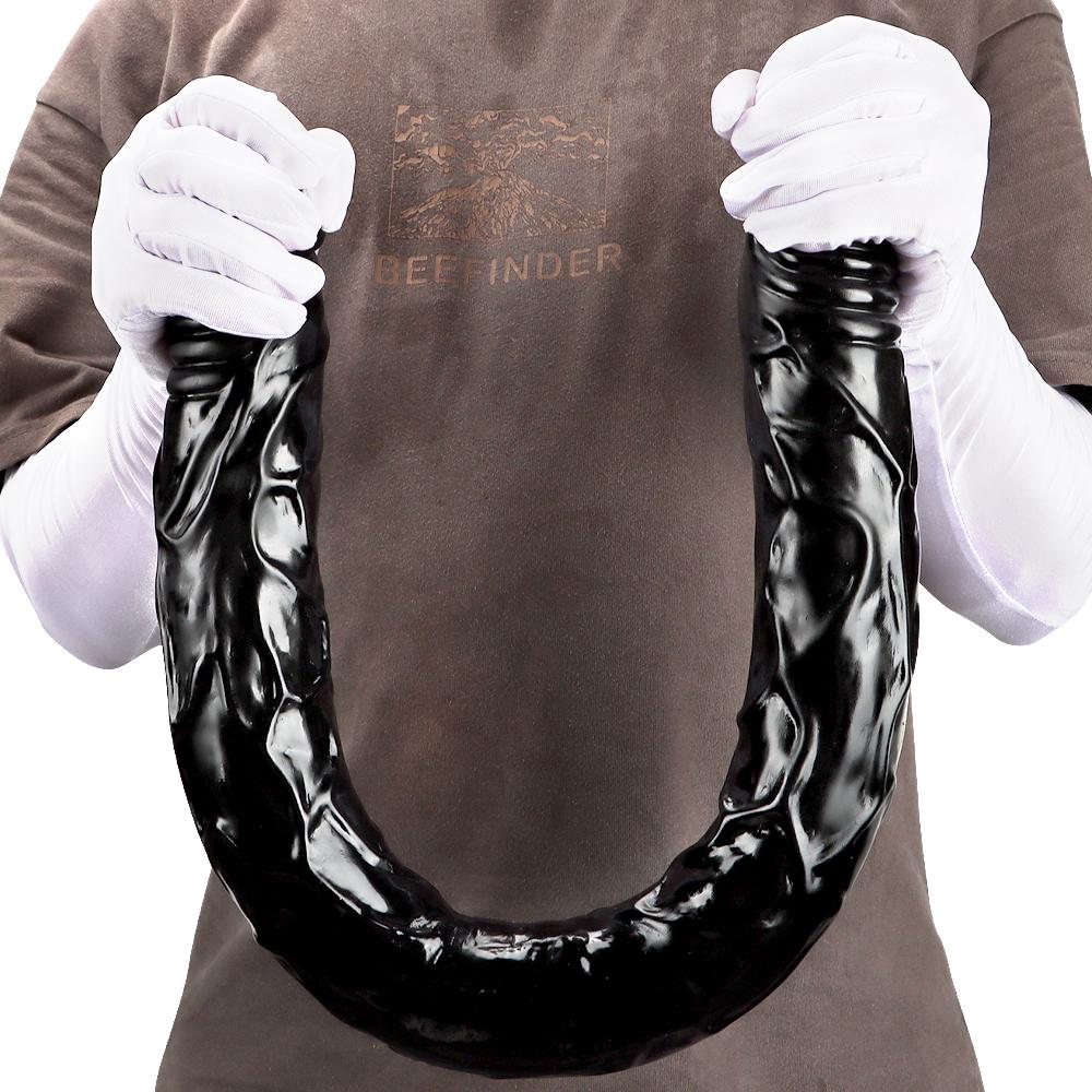 Double Dildo Oversized Realistic Penis Big Black Dick Sex Toy Adult Anal Plug Monster Dildo Fisting Femdom BDSM