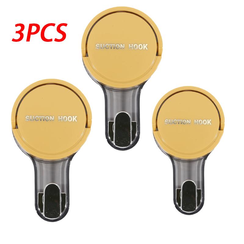 Suction Cup Hook Reusable No-punch Stronge Vacuum Bathroom Suction Cup Hook Waterproof Towel Rack Clothes Hanger Accessories