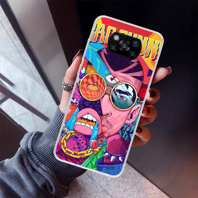 

Bad Bunny Heart Phone Case For Xiaomi Poco X7 X6 X5 Pro F7 Ultra Redmi 15C 15 13 13C 12 12C 10 10A 10C 9 9A 9C 9T Shell Poco X7 Xiaomi Poco X7