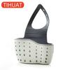 Convenient Suction Cup Sink Shelf Soap Sponge Drain Rack Kitchen Suction Cup Hanging Storage Basket