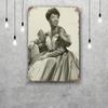 Mfoever Tin Sign Sarah Vaughan Retro Vintage Tin Sign Poster Decorative Plaque Metal Plate Wall Decor