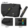 CAT Schulter-Crossbody-Tasche, Laptoptasche, 15/16 Zoll Aktentasche für Herren, Schwarz, 83607