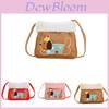 Adorable Plush Cartoon Dog Shoulder Bag For Kids Gender Neutral Crossbody Bag