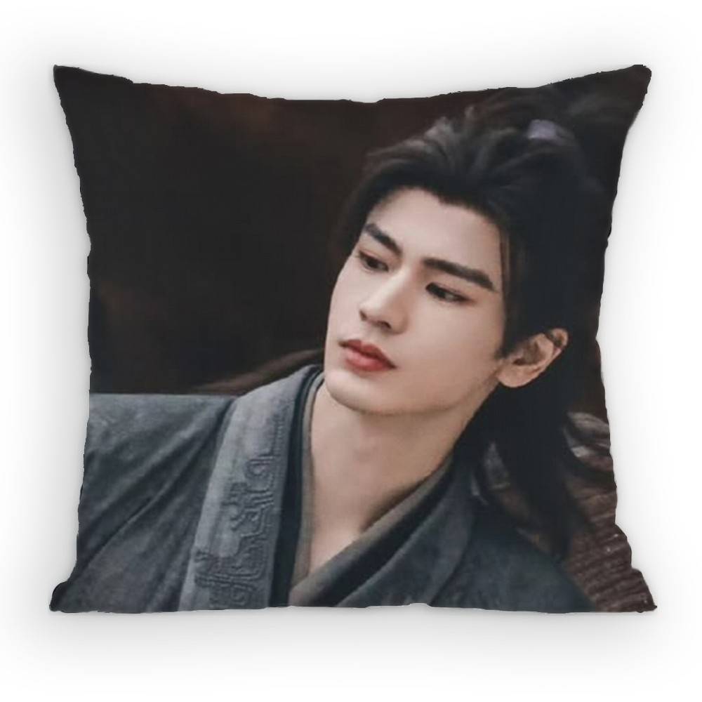 Zhang Linghe Pursuit of Jade Pillow Case Antidustmite Pillowcase Invisible Zipper Silky Sofa Cushion Cover for Bedroom
