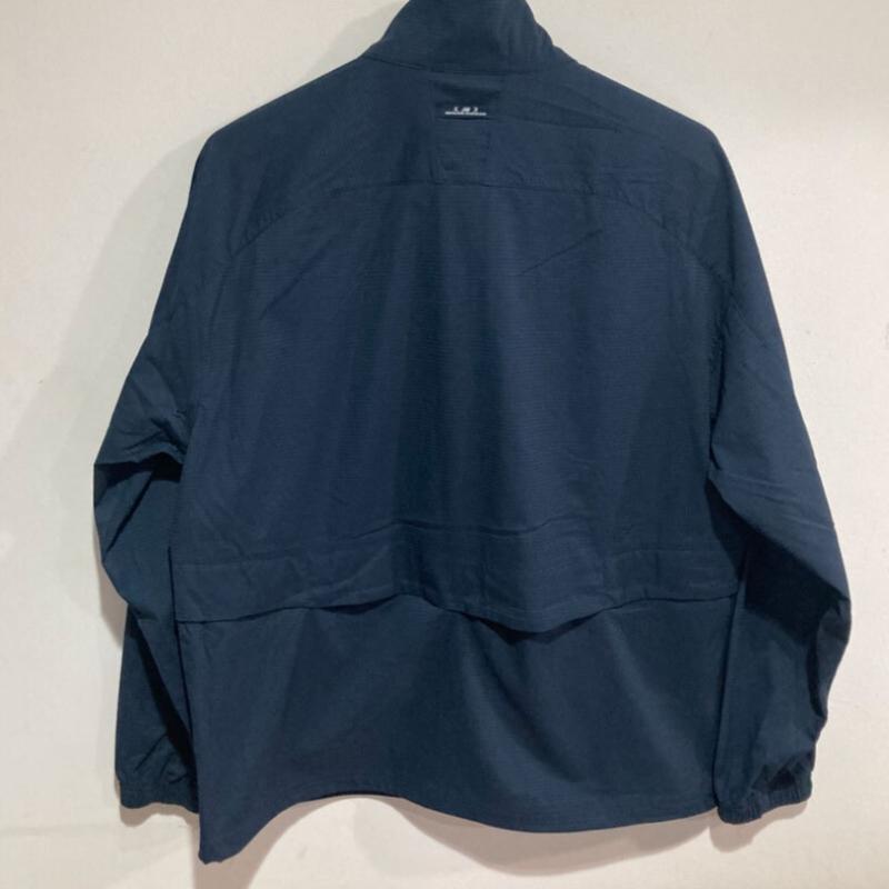 New Balance Summer Seersucker Stand Neck Windbreaker Nbnaf31713 Navy