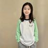 Girls' Lightweight Long-Sleeved Sun Protection T-Shirt - Casual Summer Cover-Up for Medium and Large Children