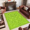Landscape Theme Crystal Velvet Floor Rug Personalized Custom Name Text Warm Carpet Home Decoration