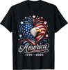 America US Flag 250 1776 2026 250th Anniversary 4th of July T-Shirt