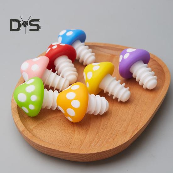 Silikonové zátky na láhve na víno Láhev ve tvaru houby Konzervátor čerstvosti korku na víno Netěsnost do kuchyně Gadget