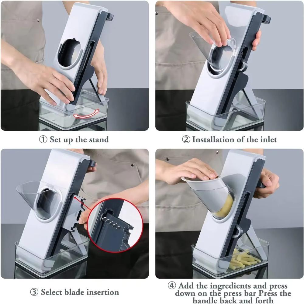 Manual Beef Cleaver Adjustable Thickness Fresh Meat Shredder Cabbage Slicers  Kitchen