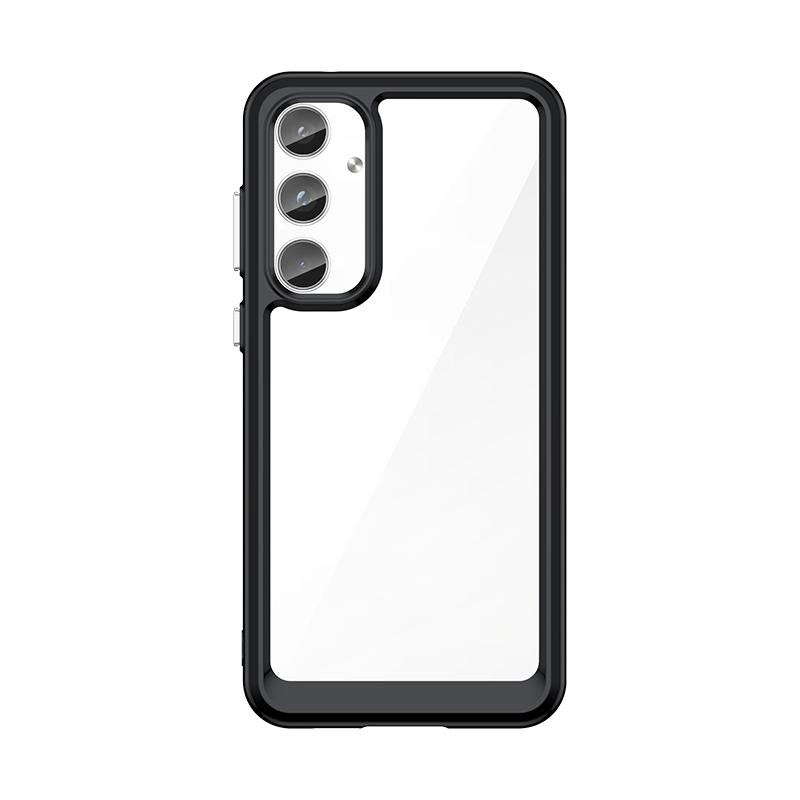 Para Samsung Galaxy A55 Capa de Silicone Transparente de Luxo Capa Samsung A55 Capa Protetora de Telefone TPU Capa Galaxy A55