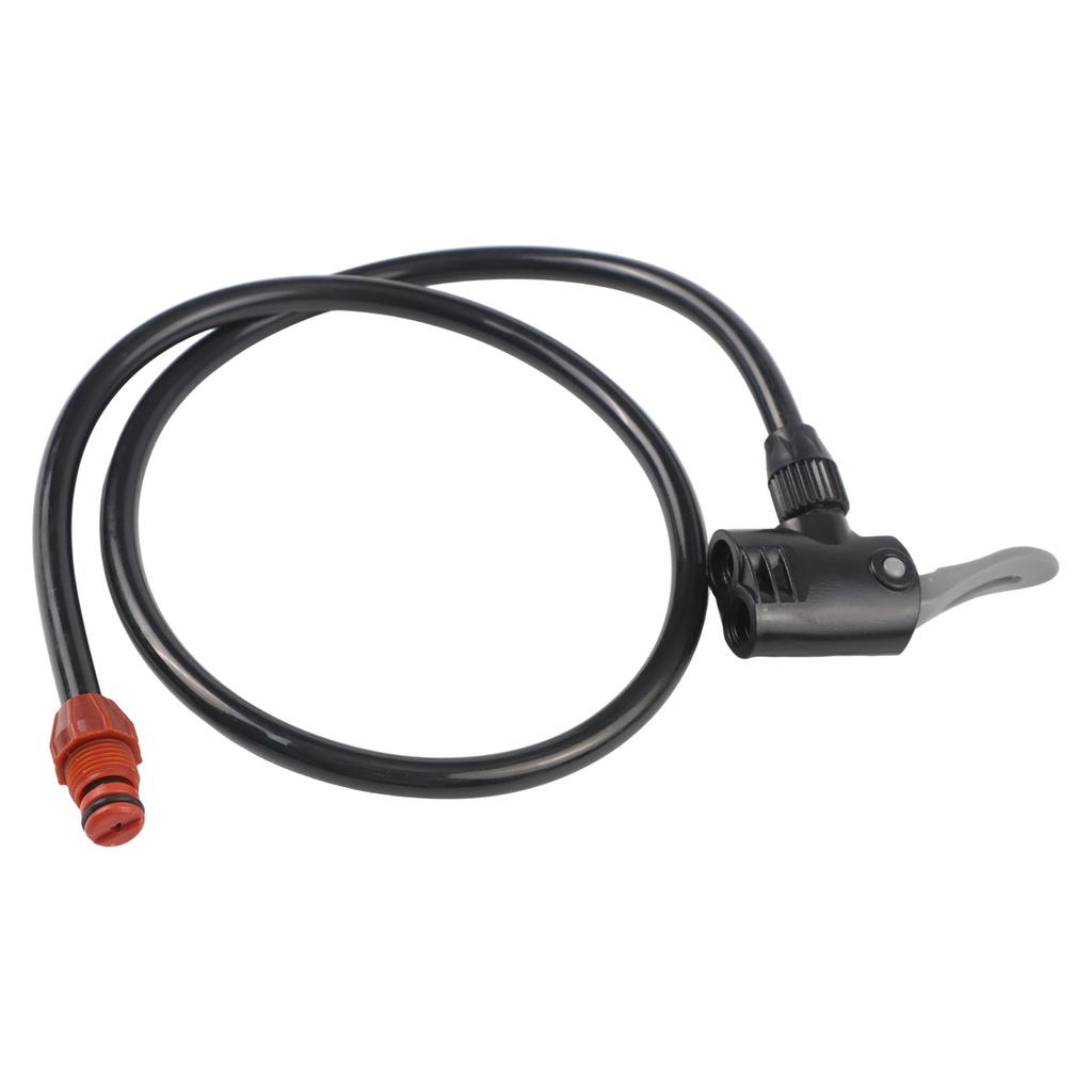 AV Bike Pump Hose Dual Head For Presta And For Woods Type Valve Connection