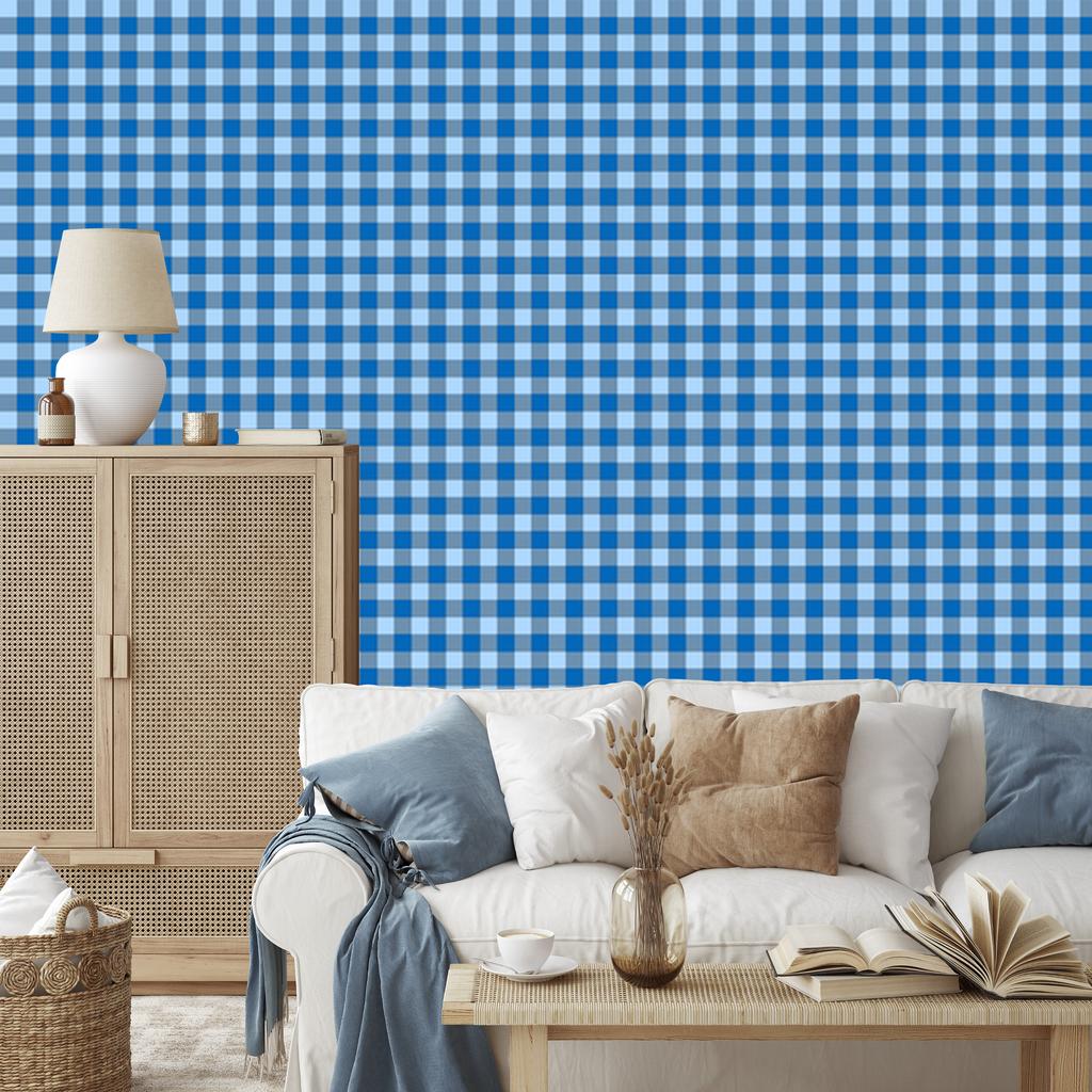 Blue and azure checkered wallpaper, blue background 50x1000