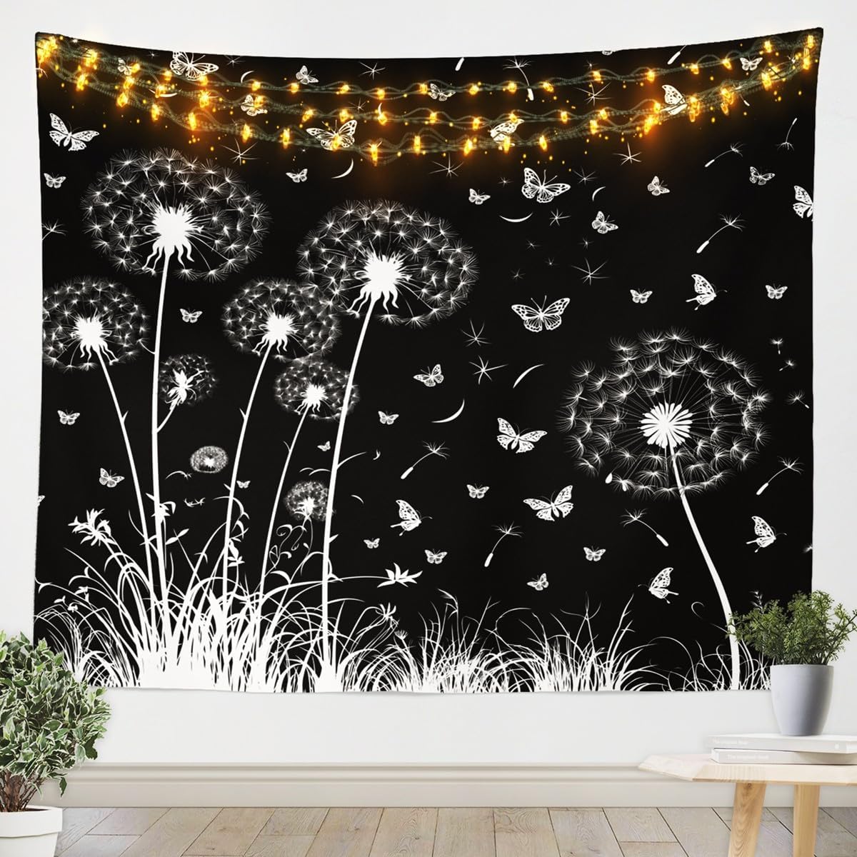 Floral Owl Tapestry For Girls,Kawaii Owl Birds Tapestry For Bedroom Boho Flowers Print Tapestries ,3D Animal Print Tapestry 70x100CM