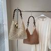 Hollow Out Straw Woven Bag Beach Handbag Hollow Shoulder Bag Simple Bohemian Beach Bag  Shopping