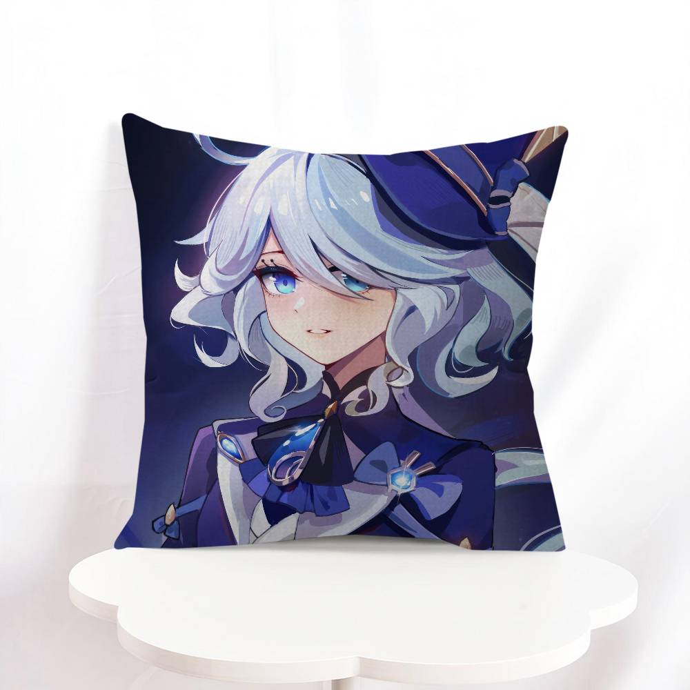 F-Furina Cartoon Pillow Cover Sofa Cushion Cover Home Room Decoration Children Gift