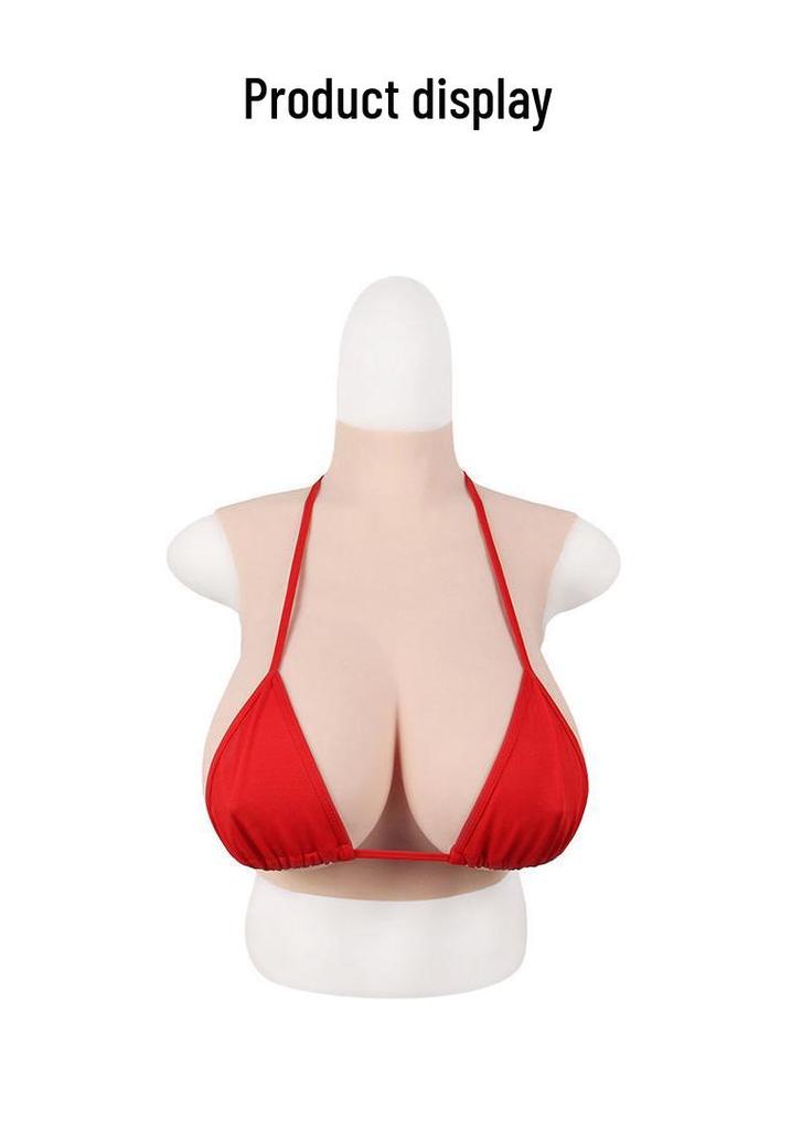 Summer Hollow Silicone Prosthetic Breast Set for Transgender Males - Super Large Fake Breasts with Nipple for COSplay Streamers