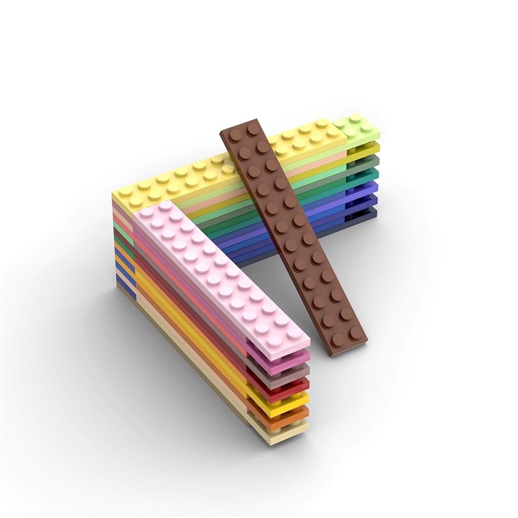 50 Stück Kleine Partikel 2445 2x12 Platte Baustein Flache DIY Teile Buildmoc Kompatible Montagepartikel Kreatives Geschenk Spielzeug