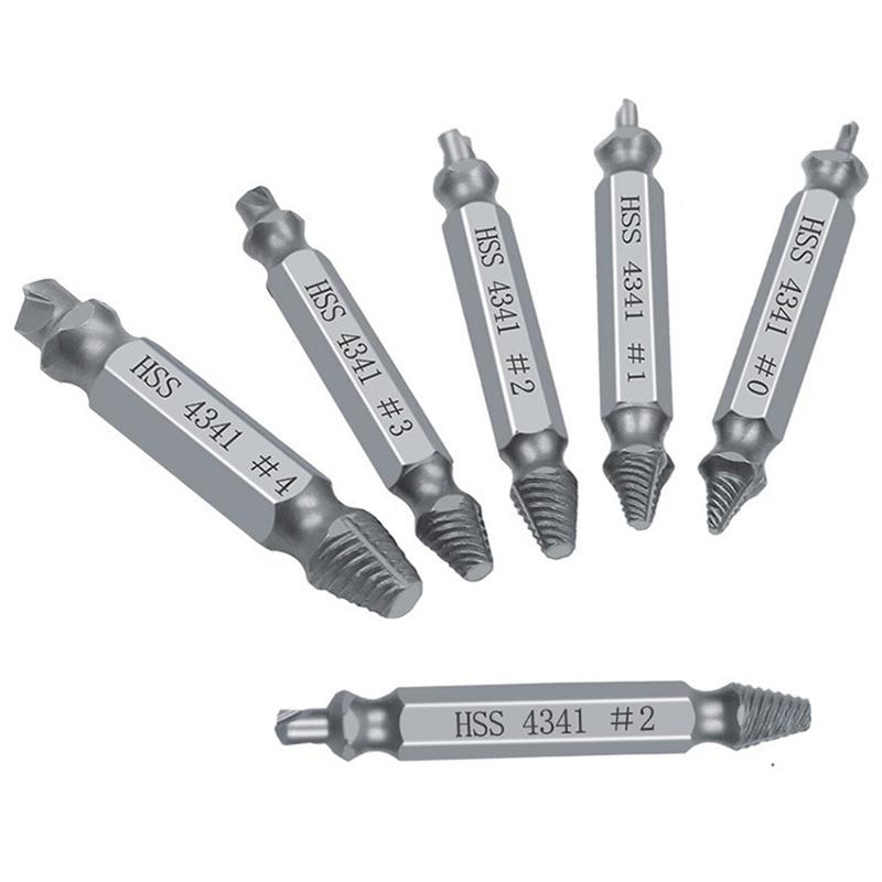 6Pcs Damaged Screw Extractor Speed Out Drill Bits Tool Broken Remover Bolt O8F0 6Pcs Damaged Screw Extractor Speed Out Drill Bits Tool Broken Remover Bolt O8F0