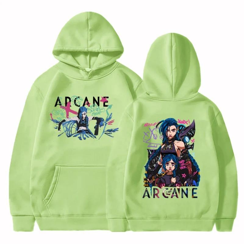 Arcane Jinx Boom Hanorace Hot Game Serial TV Imprimare Unisex Streetwear Ropa Hombre Sudadera Bărbați/Femei Haine Moale Hanorace și hanorace Unisex