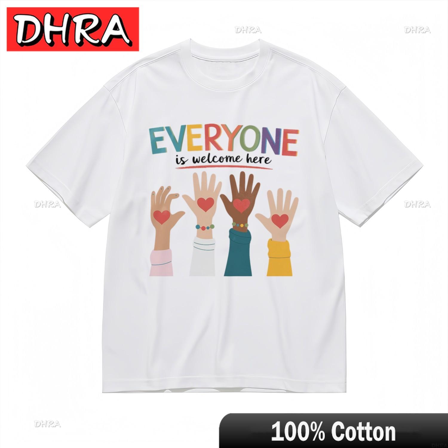 Womens Fashion Classic TShirt Multicolor Inclusive Symbols Graphic Tee Streetwear Tshirts Tops for Gym Shirts Kawaii 4XL