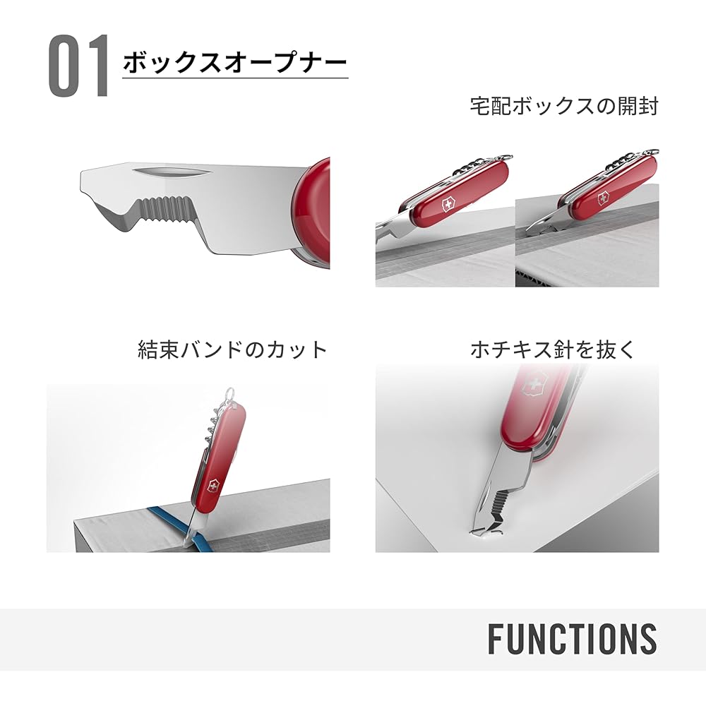 Victorinox Companion Slim Alox Multi-Function Knife 6 Tools Swiss Made Outdoor Survival Silver