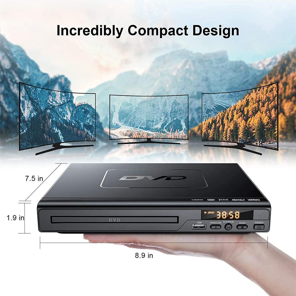 Full HD 1080P Home DVD Player Multi Region Multimedia Digital TV Disc Player Support DVD CD MP3 MP4 RW VCD Home Theatre System