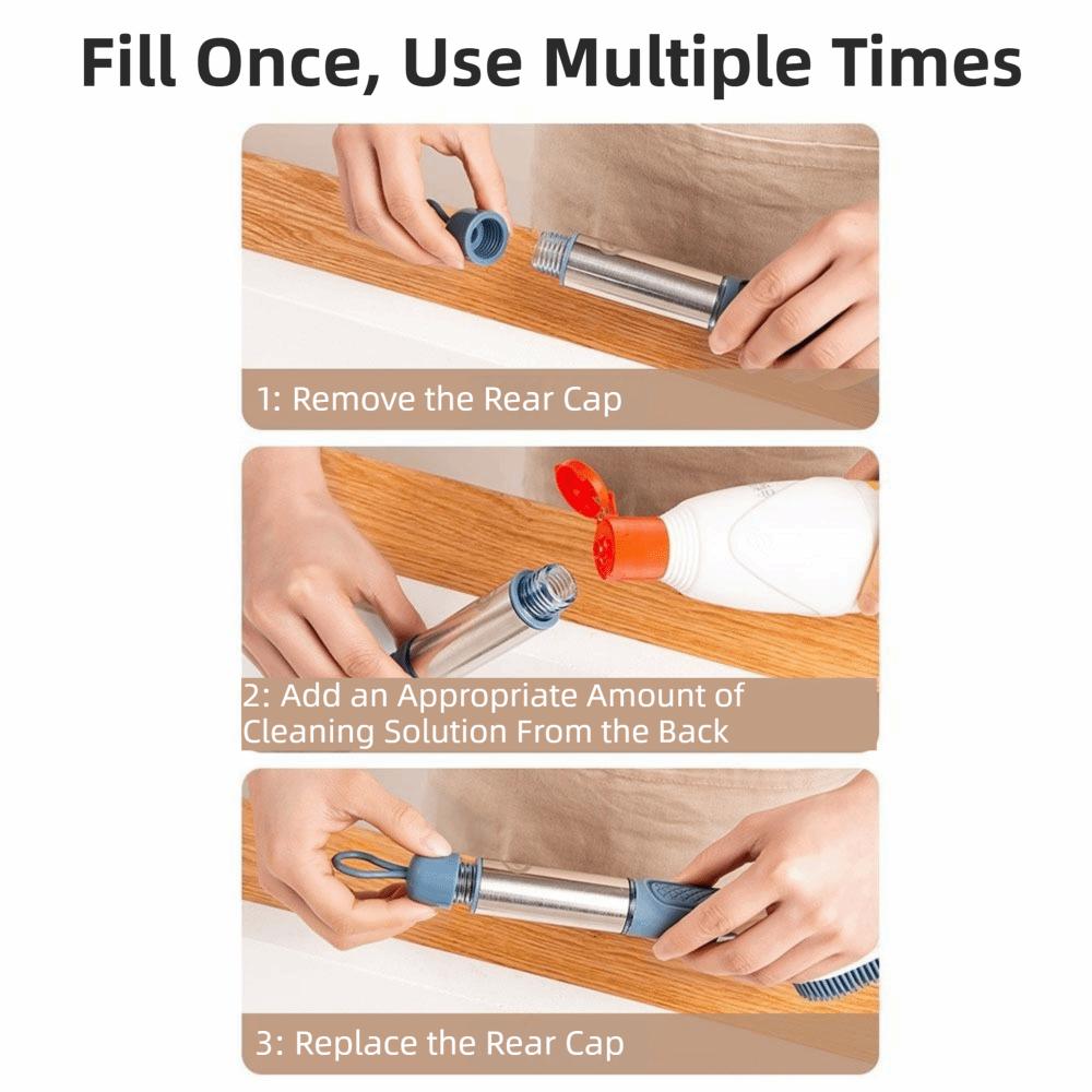 Removable Sponge Dishwashing Brush Liquid Dispenser Dish Cleaning Brush  Household Tools