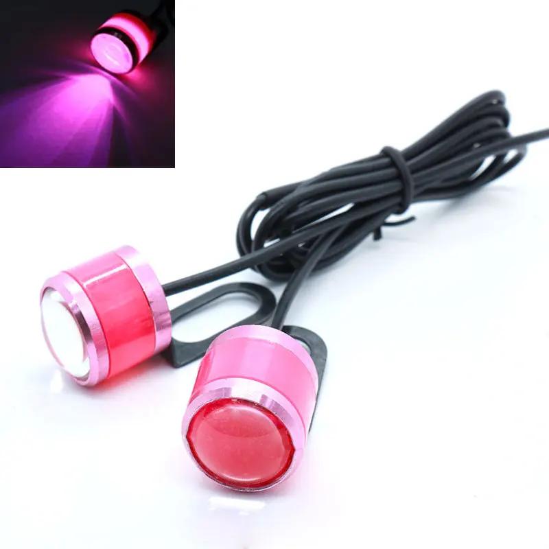 1Pcs Motorcycle Led Hawkeye Lights LED Grille Signal Lights 23mm Led Eagle Eye Lamp Daytime Running Light for Car