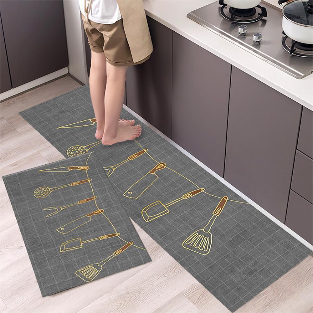 Tappetino da cucina Tappeto a striscia lunga per corridoio della camera da letto Tappeto morbido e antiscivolo Tappetino per ingresso Accessori da cucina