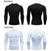 Spot Grenzüberschreitendes Skinny Langarm-T-Shirt Herren Basketball Training Sport Fitness Elastisch Schnelltrocknend Atmungsaktiv Lauf-T-Shirt Top