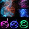 7 Colors 4 Modes 360 Degree Swivel Light Up LED Fiber Optic Whip for Rave Party Music Festival ( No Battery )
