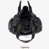 Women's Y2K Washed Distressed Large Motorcycle Shoulder/Crossbody Handbag