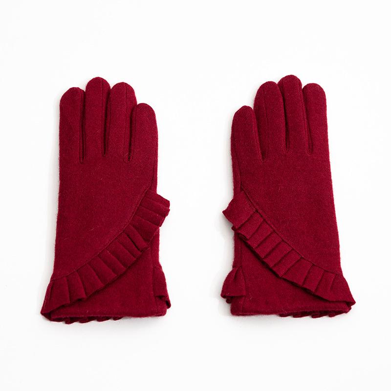 Warm Wool Gloves for Winter Ladies Spring and Autumn Driving and Cycling Touchscreen Clothing and Accessories  Cashmere Gloves