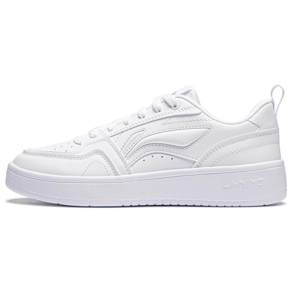 

Новые нескользящие и износостойкие кроссовки LiNing Yuanbao V2 с низкой посадкой и увеличивающей рост подошвой для скейтбординга, женские, белые, AGCU248-1 40