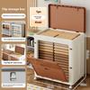 Large Capacity Storage Cabinet Toy Clothing Storage Box&Bins Movable Wheels Multi-Functional Flip-top Organizing Box