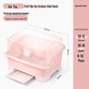 Pink Crane Kitchen Dish Drying Rack with Lid