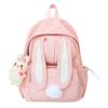 Student Schoolbag Girl's Cute Rabbit Ears Backpack Large Capacity Backpack