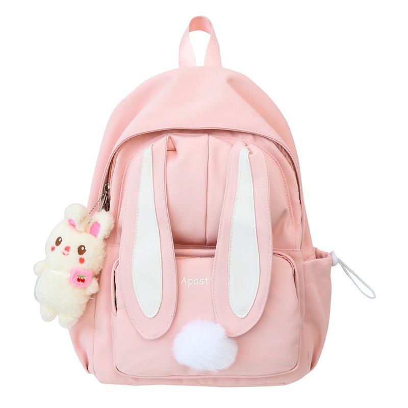 

Студенческий школьный рюкзак для девочек, милый рюкзак с кроличьими ушками, рюкзак большой емкости