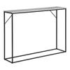 Console 110x26x80 Cm Grey Marble Effect and Metal - VITEA