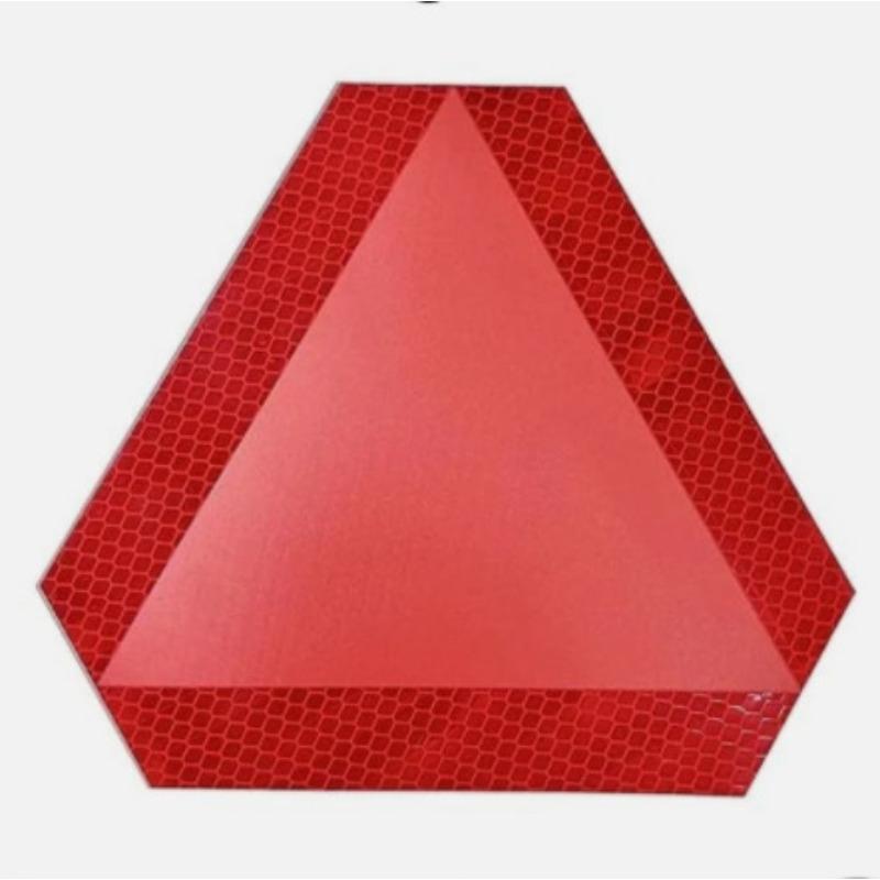 Car warning sticker Vehicle Emergency Warning Sticker Red Reflective Triangle Decal for Car Safety Notice & Body Decoration