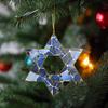 2Pack Hanukkah Ornaments, Star of David and Menorah Acrylic Hanging Ornament for Hanukkah Tree Decoration Rosh Hashanah Shana Tova Party Decor,Dk.