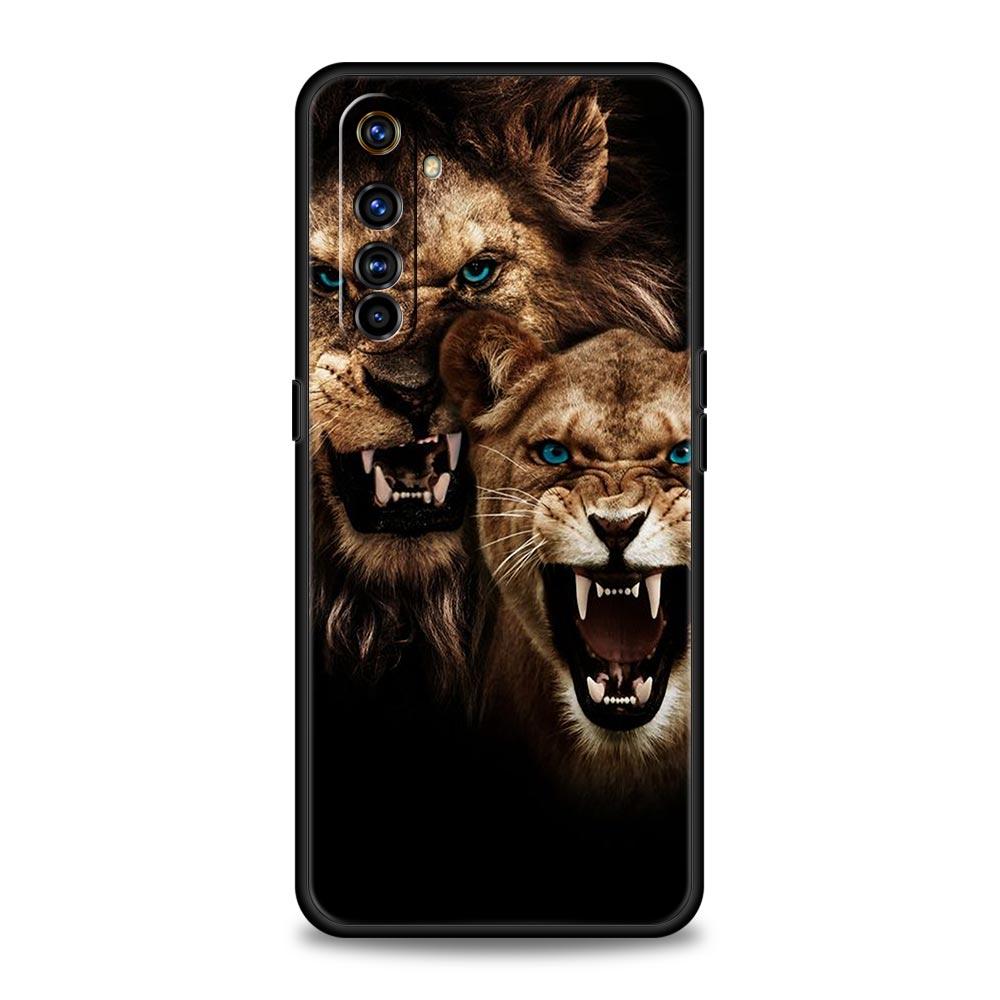 Soft TPU Case For Realme C67 C63 C55 C53 C25 C21 10 11 12 13 GT 2 3 5 Pro Plus 5G Shockproof Phone Cover The Lion Fundas Capas