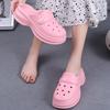 Fashion White Eva Platform Clogs Women Thick Sole Closed Toe Slippers Woman Summer Beach Sandals Non Slip Garden Slides Shoes for Ladies